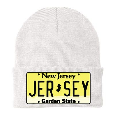 New Jersey Nj License Plate Classic Knit Cap Winter Beanie