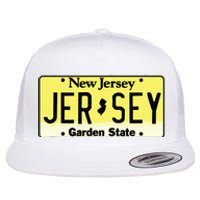 New Jersey Nj License Plate Classic Flat Bill Trucker Hat