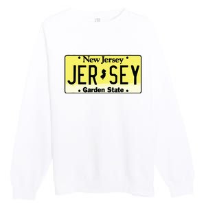 New Jersey Nj License Plate Classic Premium Crewneck Sweatshirt