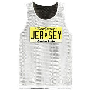 New Jersey Nj License Plate Classic Mesh Reversible Basketball Jersey Tank