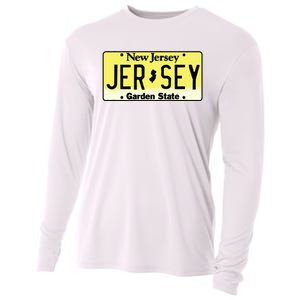 New Jersey Nj License Plate Classic Cooling Performance Long Sleeve Crew