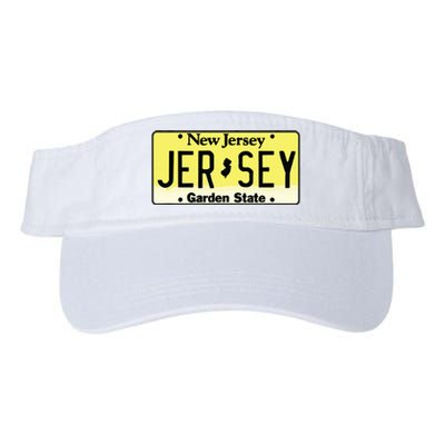 New Jersey Nj License Plate Classic Valucap Bio-Washed Visor