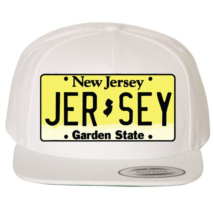 New Jersey Nj License Plate Classic Wool Snapback Cap