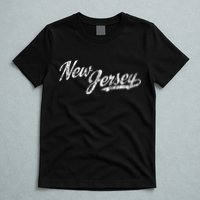 New Jersey Nj Vintage Sports Script Retro T-Shirt