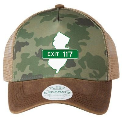 New Jersey Nj Gsp Garden State Parkway Exit Sign 117 Legacy Tie Dye Trucker Hat
