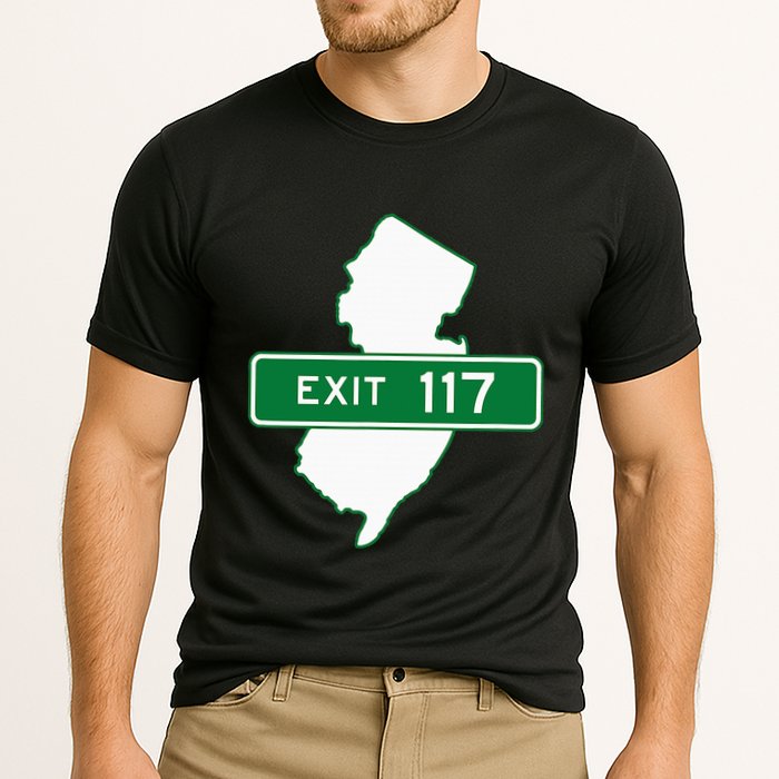 New Jersey Nj Gsp Garden State Parkway Exit Sign 117 Cooling Performance Crew T-Shirt