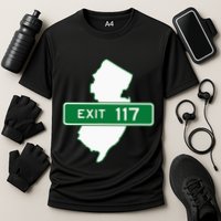 New Jersey Nj Gsp Garden State Parkway Exit Sign 117 Cooling Performance Crew T-Shirt