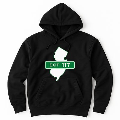 New Jersey Nj Gsp Garden State Parkway Exit Sign 117 Hoodie