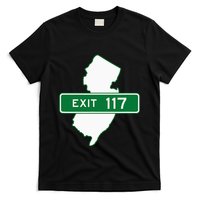 New Jersey Nj Gsp Garden State Parkway Exit Sign 117 T-Shirt