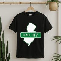 New Jersey Nj Gsp Garden State Parkway Exit Sign 117 T-Shirt