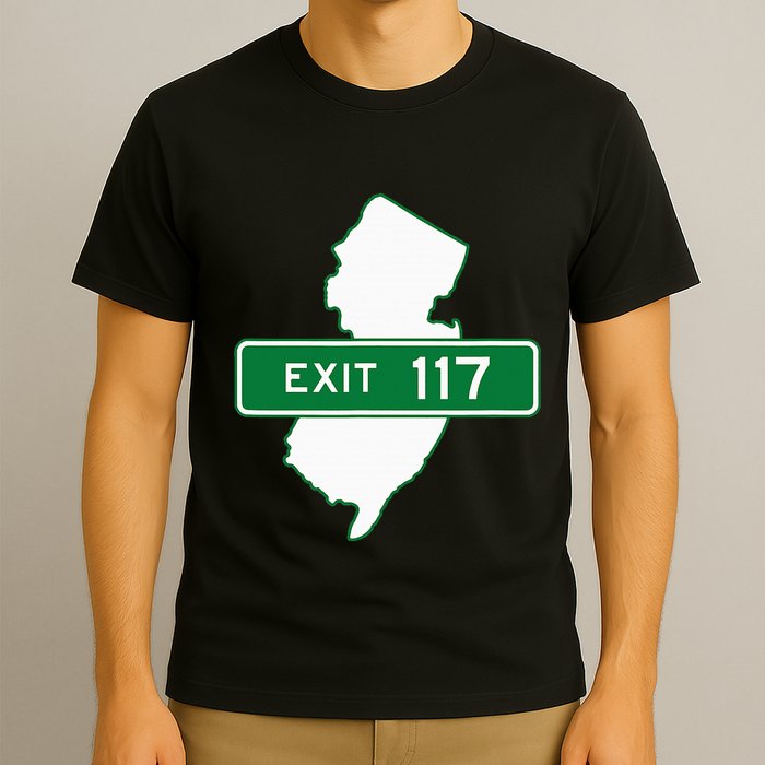 New Jersey Nj Gsp Garden State Parkway Exit Sign 117 T-Shirt