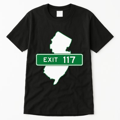New Jersey Nj Gsp Garden State Parkway Exit Sign 117 Tall T-Shirt