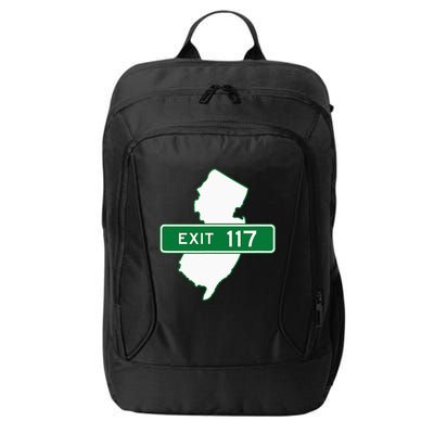 New Jersey Nj Gsp Garden State Parkway Exit Sign 117 City Backpack