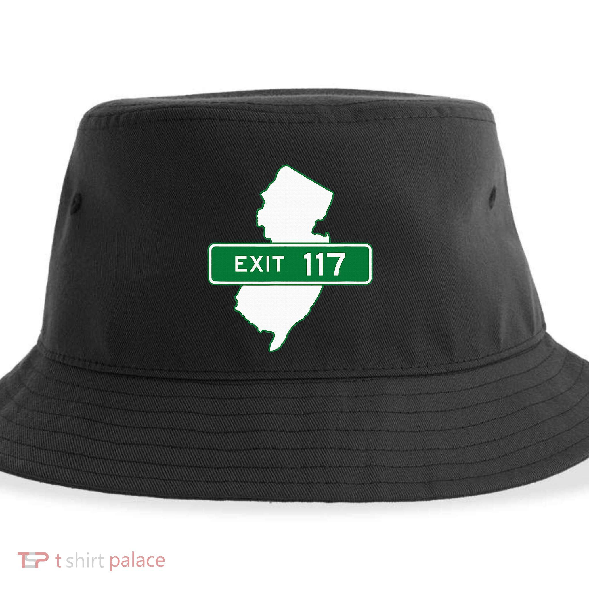 New Jersey Nj Gsp Garden State Parkway Exit Sign 117 Sustainable Bucket Hat