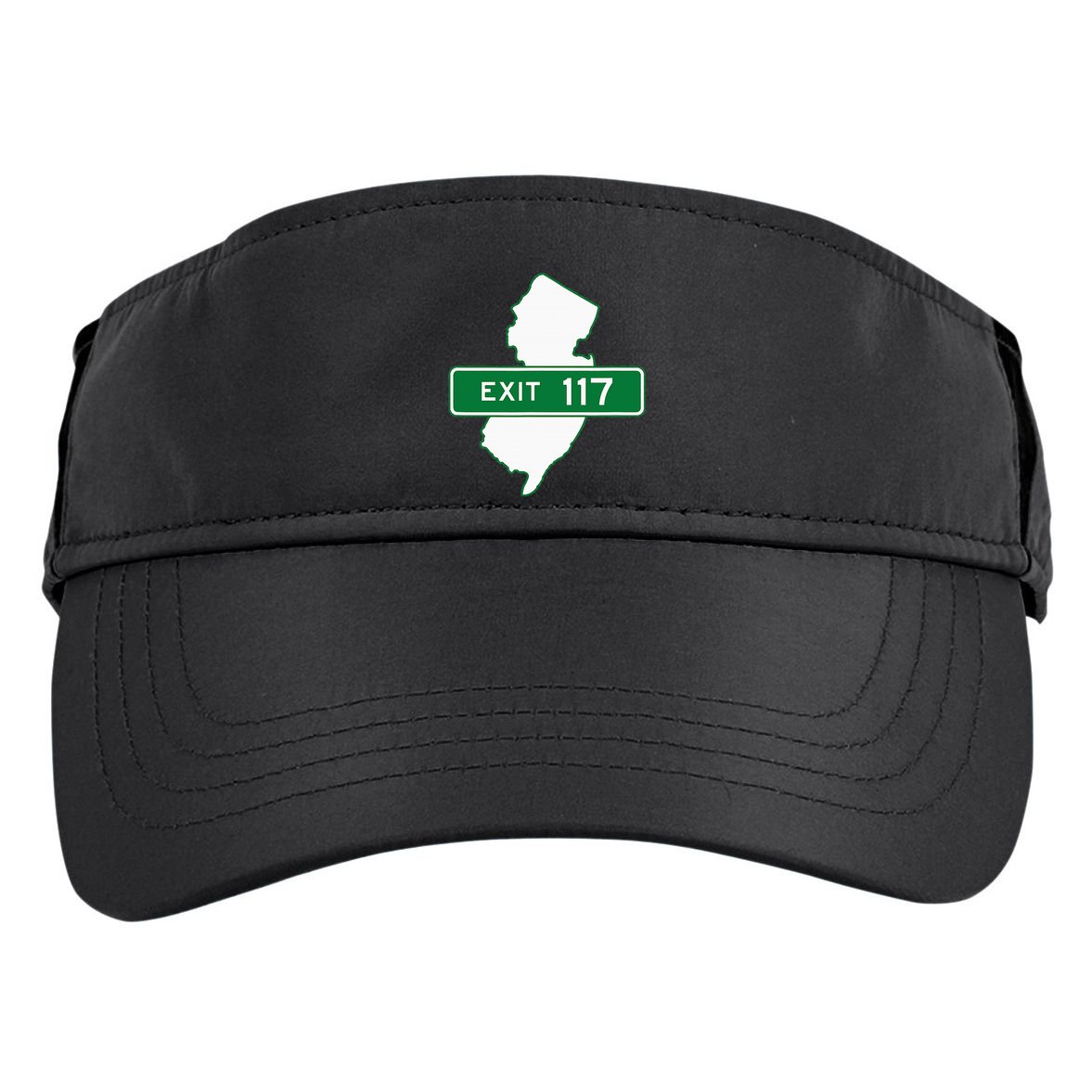 New Jersey Nj Gsp Garden State Parkway Exit Sign 117 Adult Drive Performance Visor