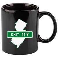 New Jersey Nj Gsp Garden State Parkway Exit Sign 117 11oz C Handle Ceramic Mug