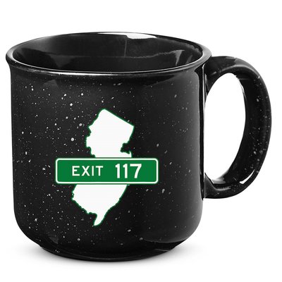 New Jersey Nj Gsp Garden State Parkway Exit Sign 117 15oz Campfire Ceramic Mug