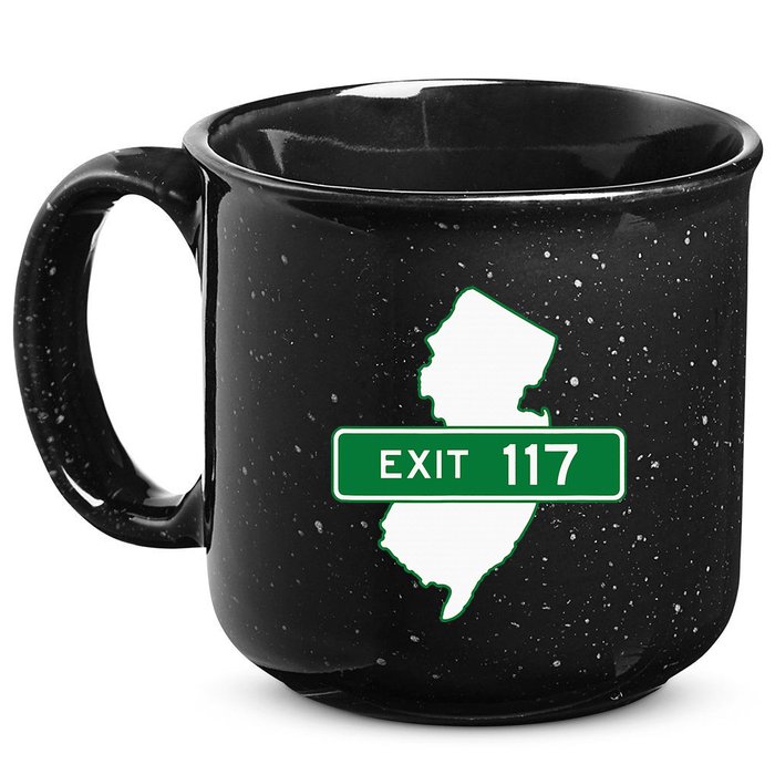 New Jersey Nj Gsp Garden State Parkway Exit Sign 117 15oz Campfire Ceramic Mug