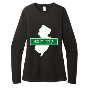 New Jersey Nj Gsp Garden State Parkway Exit Sign 117 Womens CVC Long Sleeve Shirt