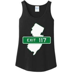 New Jersey Nj Gsp Garden State Parkway Exit Sign 117 Ladies Essential Tank