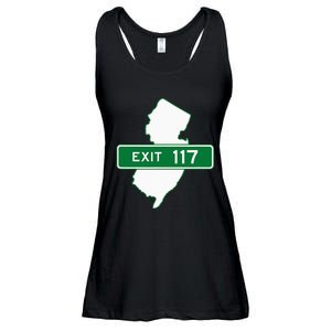 New Jersey Nj Gsp Garden State Parkway Exit Sign 117 Ladies Essential Flowy Tank