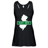 New Jersey Nj Gsp Garden State Parkway Exit Sign 117 Ladies Essential Flowy Tank