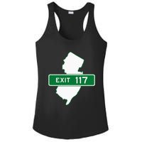 New Jersey Nj Gsp Garden State Parkway Exit Sign 117 Ladies PosiCharge Competitor Racerback Tank