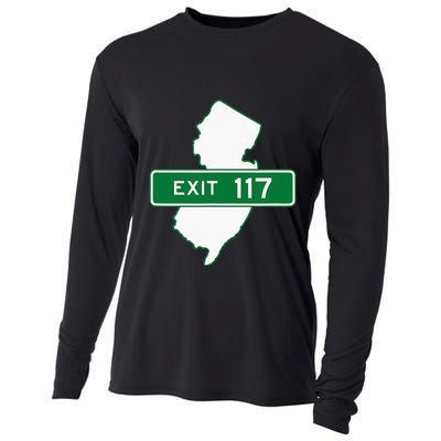New Jersey Nj Gsp Garden State Parkway Exit Sign 117 Cooling Performance Long Sleeve Crew