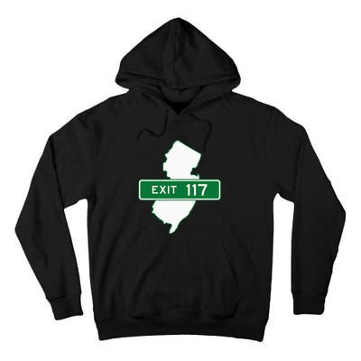 New Jersey Nj Gsp Garden State Parkway Exit Sign 117 Tall Hoodie