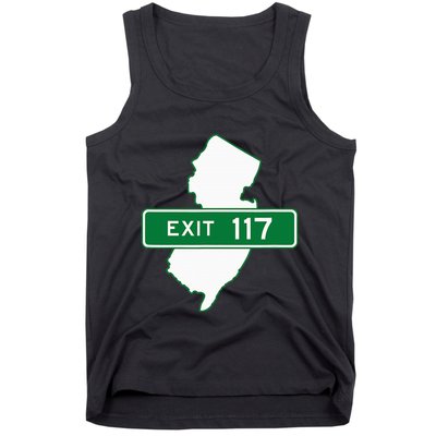New Jersey Nj Gsp Garden State Parkway Exit Sign 117 Tank Top