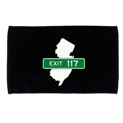 New Jersey Nj Gsp Garden State Parkway Exit Sign 117 Microfiber Hand Towel