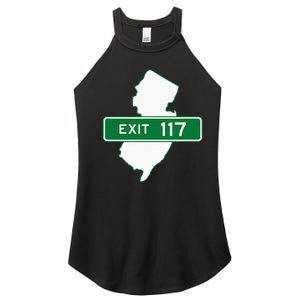 New Jersey Nj Gsp Garden State Parkway Exit Sign 117 Women's Perfect Tri Rocker Tank