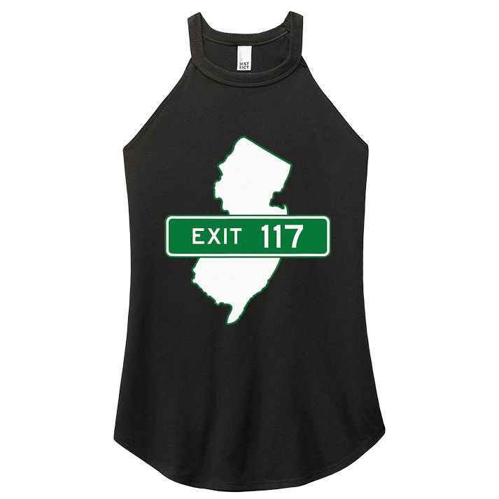 New Jersey Nj Gsp Garden State Parkway Exit Sign 117 Women's Perfect Tri Rocker Tank