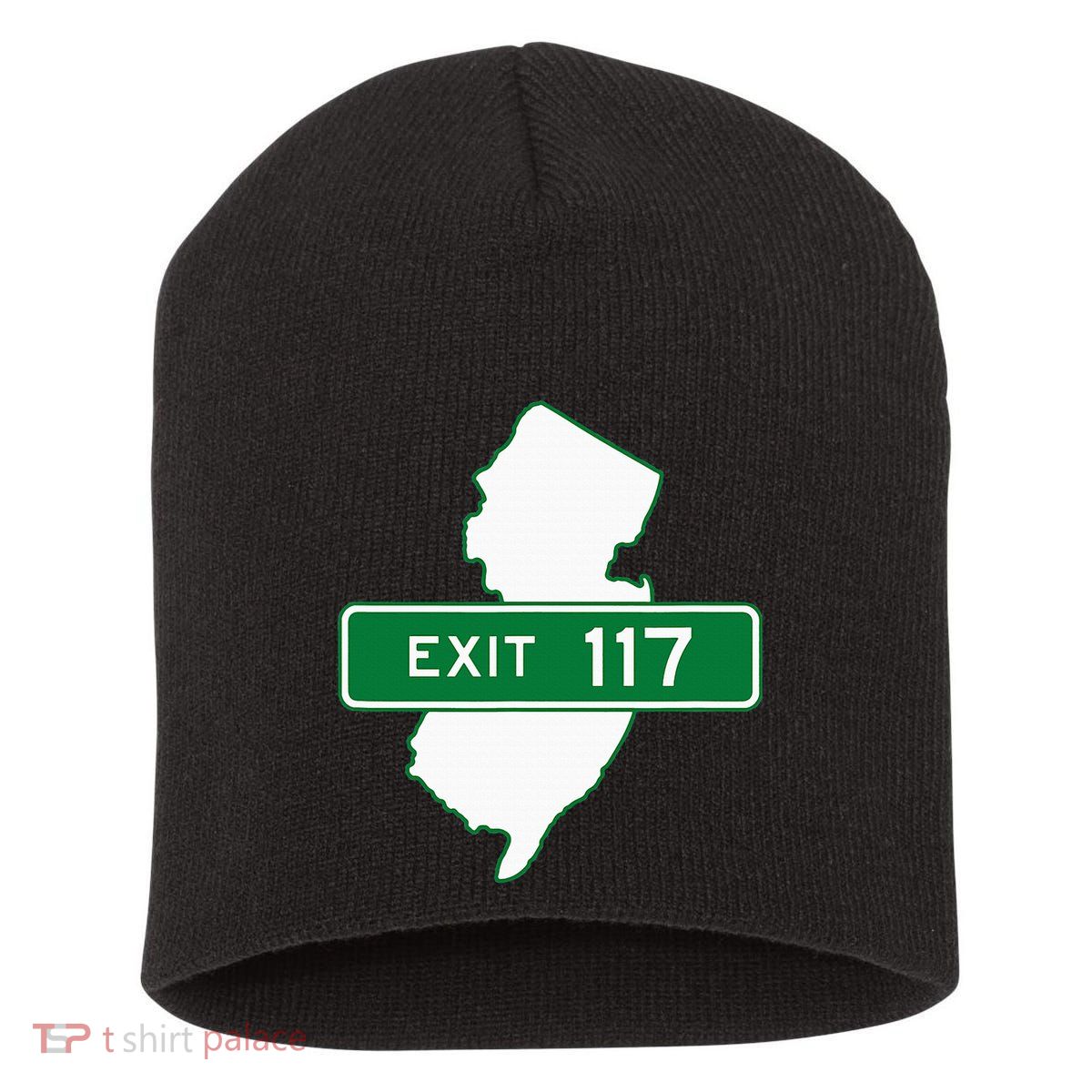 New Jersey Nj Gsp Garden State Parkway Exit Sign 117 Short Acrylic Beanie