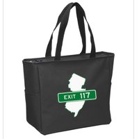 New Jersey Nj Gsp Garden State Parkway Exit Sign 117 Zip Tote Bag
