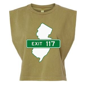 New Jersey Nj Gsp Garden State Parkway Exit Sign 117 Garment-Dyed Women's Muscle Tee