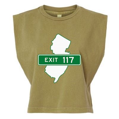 New Jersey Nj Gsp Garden State Parkway Exit Sign 117 Garment-Dyed Women's Muscle Tee