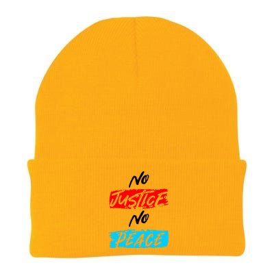 No Justice No Peace Knit Cap Winter Beanie