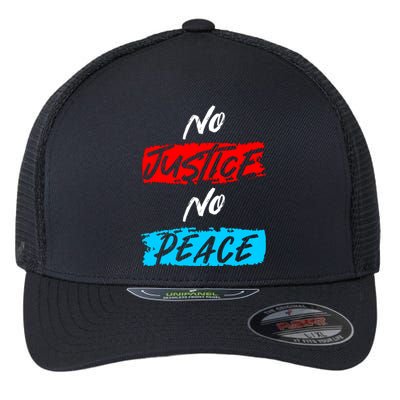 No Justice No Peace Flexfit Unipanel Trucker Cap