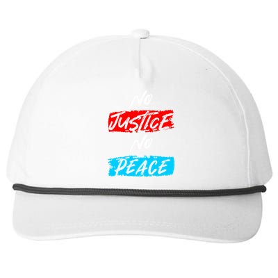 No Justice No Peace Snapback Five-Panel Rope Hat