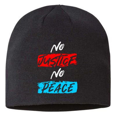 No Justice No Peace Sustainable Beanie