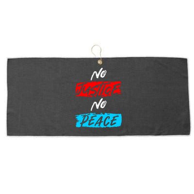 No Justice No Peace Large Microfiber Waffle Golf Towel