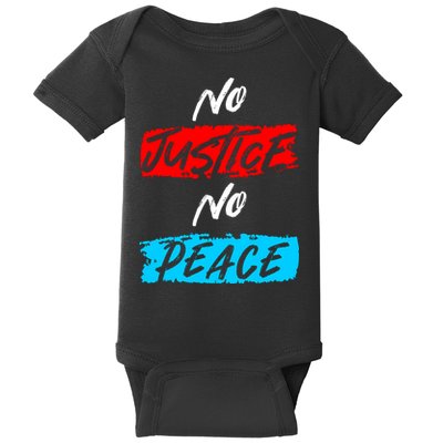 No Justice No Peace Baby Bodysuit