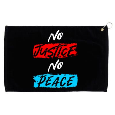 No Justice No Peace Grommeted Golf Towel