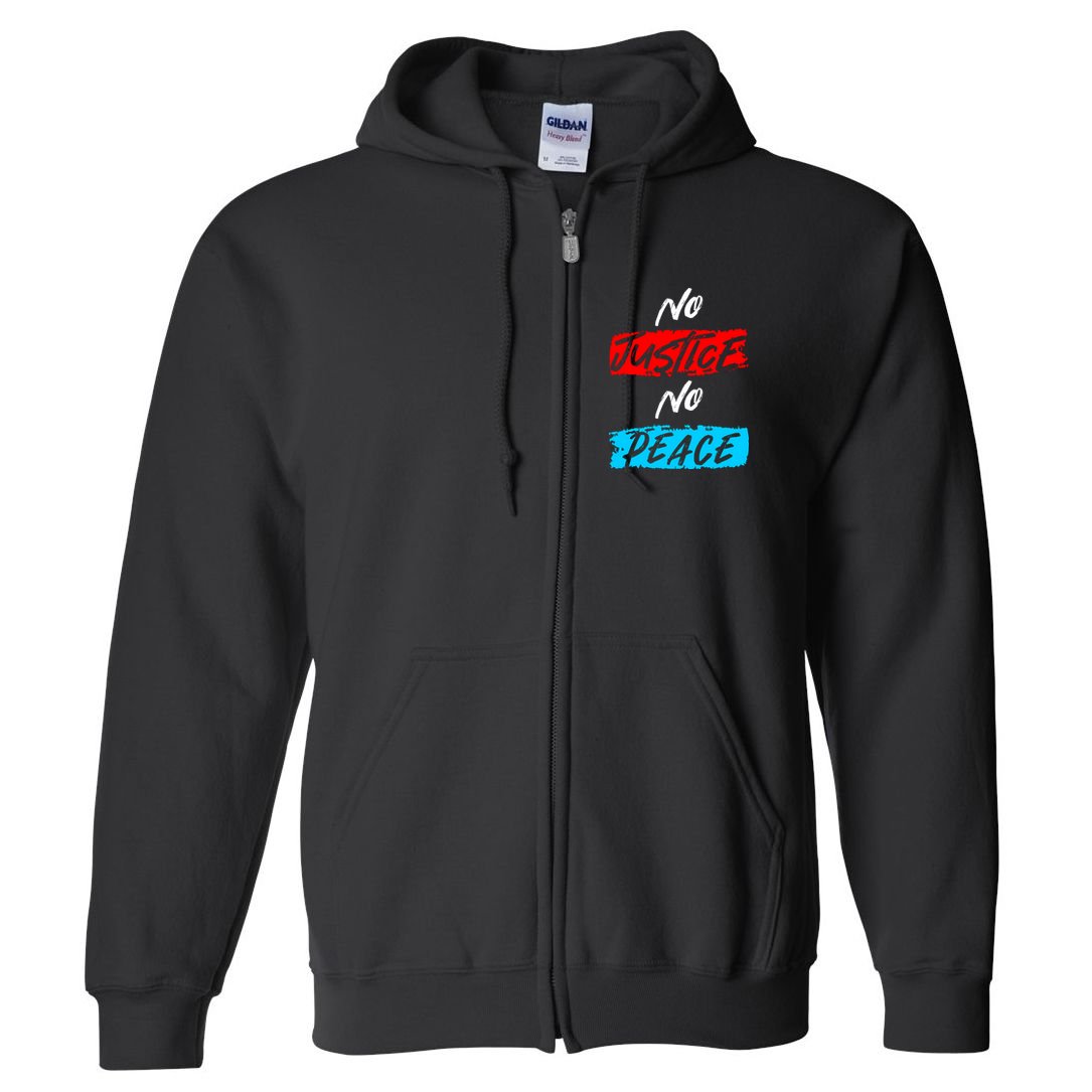 No Justice No Peace Full Zip Hoodie
