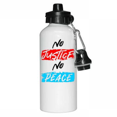 No Justice No Peace Aluminum Water Bottle