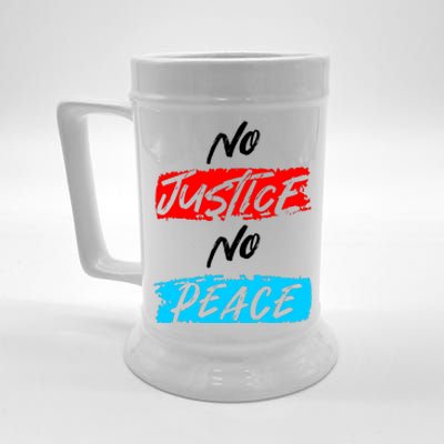 No Justice No Peace Beer Stein