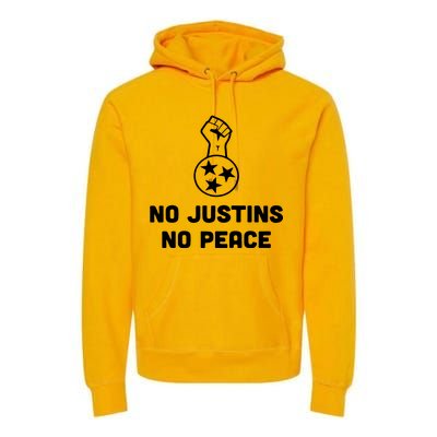 No Justins No Peace Tennessee Three Premium Hoodie