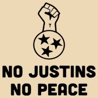 No Justins No Peace Tennessee Three Drawstring Bag