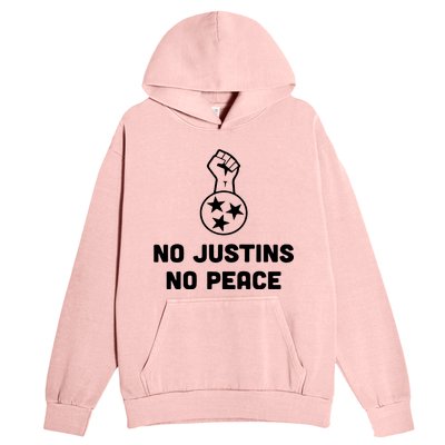 No Justins No Peace Tennessee Three Urban Pullover Hoodie